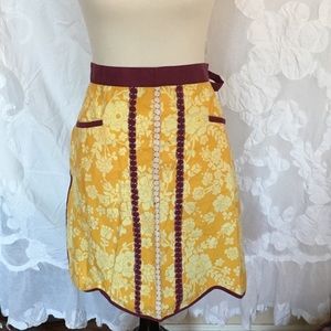 Anthropologie NWT kitschy half apron skirt